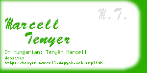 marcell tenyer business card